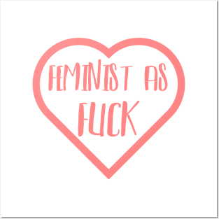 Feminist as Fuck 🌷 Posters and Art